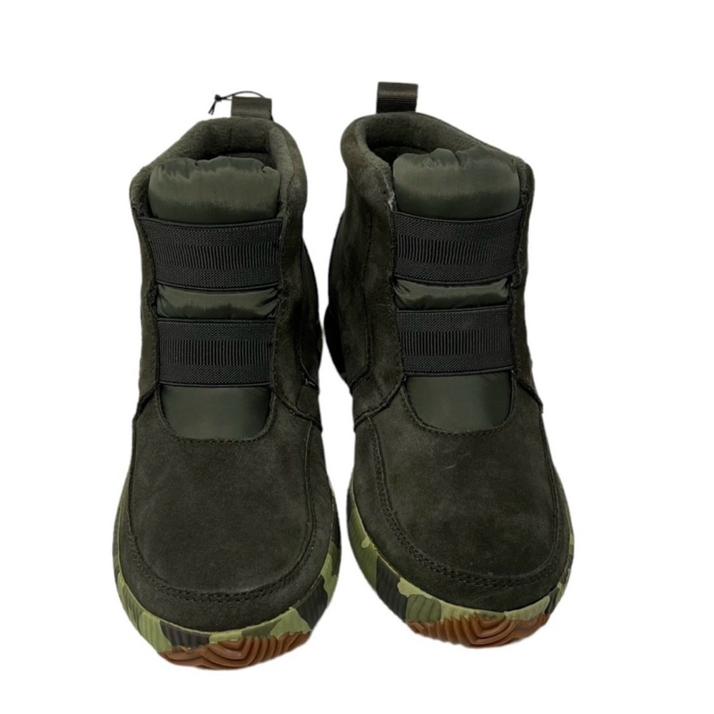 Sorel Out N About Plus Mid Alpine Tundra Green Camo Booties - Picture 2 of 13